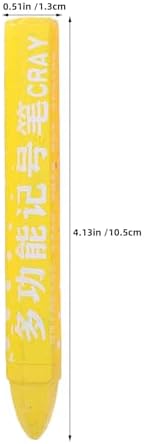8pcs Tire Marker Yellow Crayon: Wax Chalk Crayon - Image 2