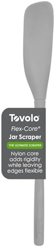 Tovolo Silicone Jar Spatula Long Handled Rubber Scraping Scooping Tool by Tovolo