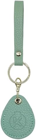 Leather Key Fob Holder, Access Card Key Chains RFID Protector, NFC Smart Key by KRSURERICHER