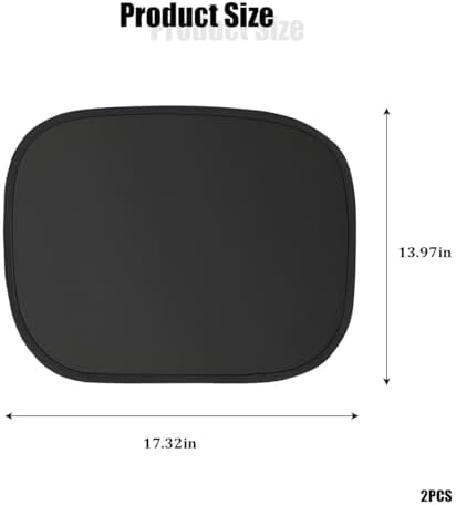 2PCS Car Window Shade, Static Suction Side Window Sun Shield Block UV Rays & - Image 2