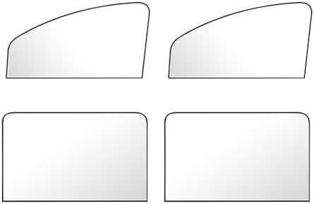 4PCS Car Window Shades with Magnets, Strong Blackout Front Rear Side Window by Unknown