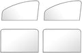 4PCS Car Window Shades with Magnets, Strong Blackout Front Rear Side Window by Unknown