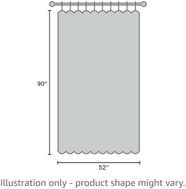 SimpleHome 100% Blackout Ombre Bedroom Curtains Black and Greyish White - Image 7