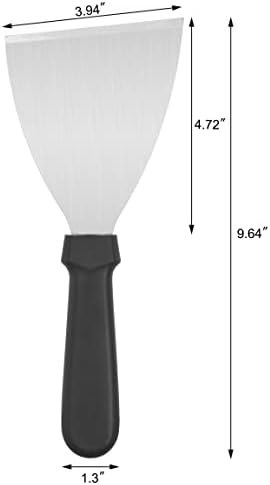 New Star Foodservice Stainless Steel Slant Edge Grill Scraper - Image 2