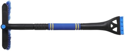Telescopic Snow Brush with Detachable Ice Scraper Tool by JECOMPRIS