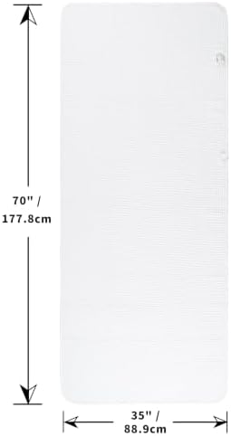 POLYTE 430 GSM Poly Blend Microfiber Waffle Bath Sheet XL Set, 35x70 in - Image 2