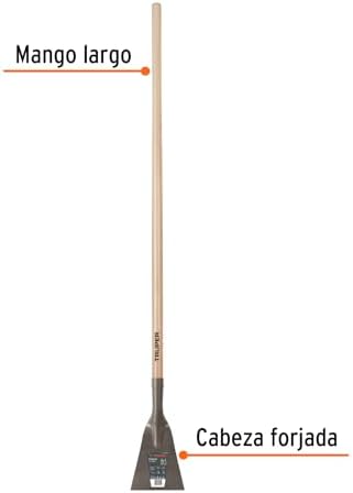 TRUPER SCR-7 Heavy Duty Forged Scrapers, Long Handle 54" 7" - Image 2