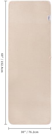 POLYTE 430 GSM Poly Blend Microfiber Quick Dry Waffle Bath Towel, 30x60 in - Image 3