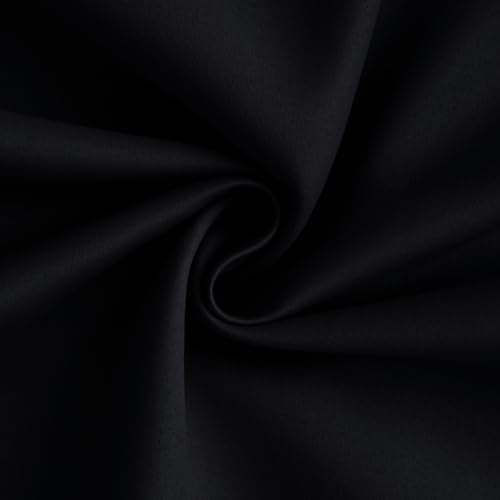 Yakamok Black 100% Blackout Curtains 72 Inches Long - Image 3