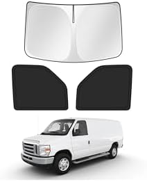 Canvcle Window Shades for 1992-2025 2026 Ford Econoline E-Series Van & by Canvcle