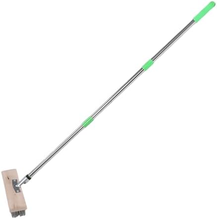 GOWENIC Floor Brush with Telescopic Handle, Stainless Steel Wire Scrubbing Brush - Image 4