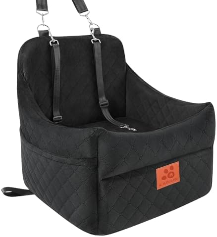 GL GLENSLAVE Dog Car Seat for Small/Medium Dogs, Dog Booster Car Seats by GLGLENSLAVE