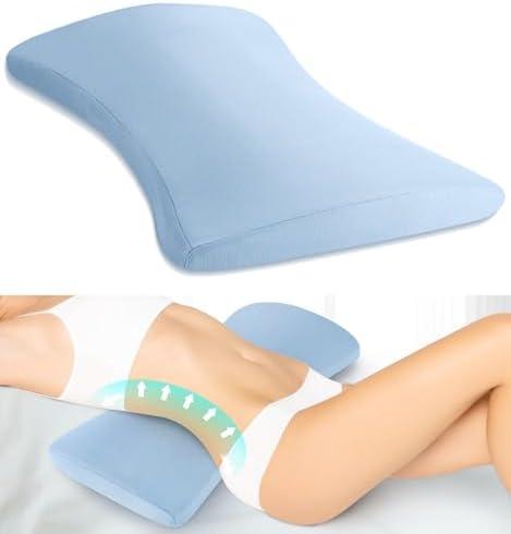Lumbar Support Pillow for Bed Relief Back Pain: Lower Back Pillow for Sleeping by VamorryDirect