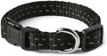 Amazon Basics Reflective Polyester Dog Collar, Adjustable Length 11.2"-16.9" by AmazonBasics