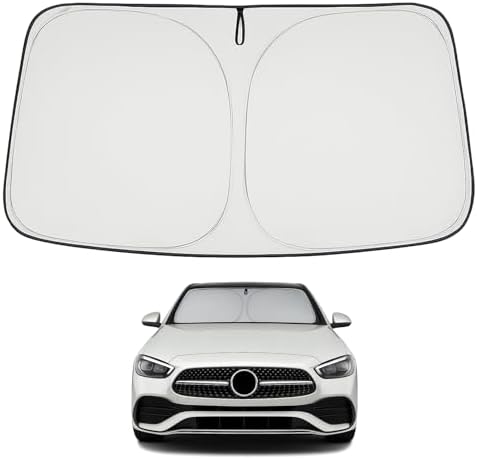 Proadsy Custom Fit 2015-2021 Benz C Class Windshield Sun Shade, Blocks Heat by Proadsy