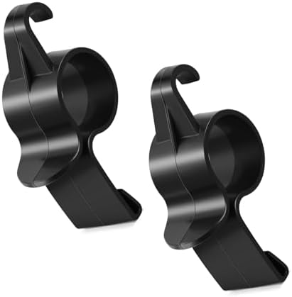 2 Pcs Black Car Umbrella Holder, Plastic Car Storage Hook, Universal by Unknown
