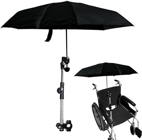 Umbrella Mount Holder with umbrella, Universal 180° Adjustable Umbrella Holder by Caoxiong