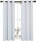 NICETOWN Platinum-Greyish White Blackout Curtains 29" w x 45" Long 2 Panels by NICETOWN