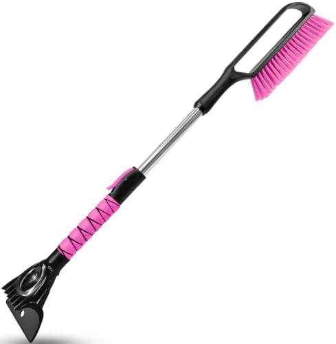 SEAAES 35.5 Inch Extendable Car Snow Brush, Windshield Snow Scraper by SEAAES