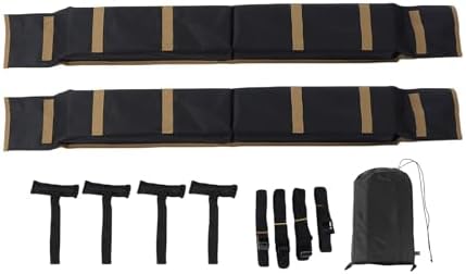 Fabater Roof Rack Pads, Universal Car Soft Roof Rack Heavy Duty Straps - Image 2