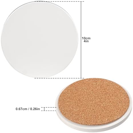 40 Pack 4 inch Round Sublimation Ceramic Tiles - Image 2