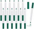 12 PCS Dark Green Liquid Chalk Markers, Fine Tip Neon Erasable Pens by Unknown