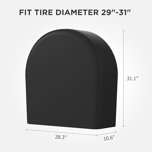 eletecpro RV Tire Covers, Fit 29-32 Inch Tire Diameters - Image 2