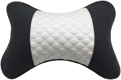 Car Neck Pillows Both Side Pu Leather 2pieces Pack Headrest Fit - Image 4