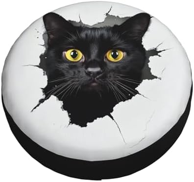 Black Cat Funny Spare Tire Cover Wheel Protectors - Image 3