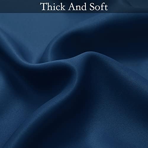 SimpleHome Blue to Grey White Ombre Room Darkening Curtains 96 Inch - Image 6
