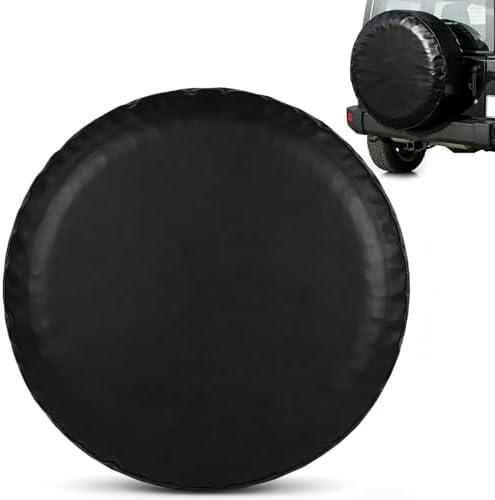 Black Spare Tire Cover 2XL for Overall Wheel Diameter 32-34 Inch by Unknown