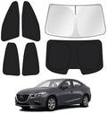 Canvcle Window Shades for 2014-2018 Mazda 3 Mazda3 Sedan Accessories Windshield by Canvcle