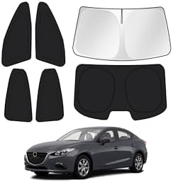 Canvcle Window Shades for 2014-2018 Mazda 3 Mazda3 Sedan Accessories Windshield by Canvcle