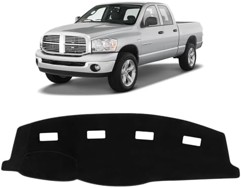 KUST Black Dash Cover for 2006-2008 Dodge Ram 1500 2500 3500/2009 Dodge Ram by KUST