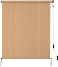 SMONTER Outdoor Sunshade Roller Shade 5'W x 8'H, Exterior Cordless Roll Up by SMONTER