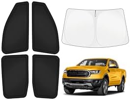 KUST Car Window Shades for Ford Ranger 2019-2025 2026 4-Door Windshield Sun by KUST