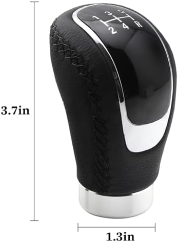 Osilly 5 Speed Shift Knob, Weighted Manual Gear Shifter Knobs, Leather Gear - Image 2