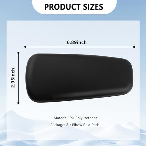 2PCS Car Arm Rest Cushion for Elbow, Soft Leather Car Door Armrest Pad - Image 2