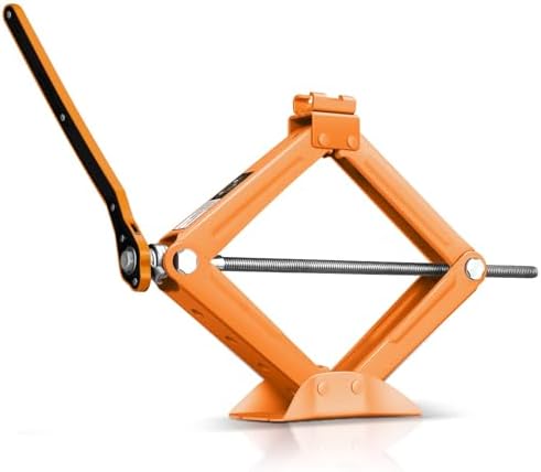 Auto Dynasty Scissor Jack, 1.5 Ton Portable Car Lift Jack, Quick Lift Car Tire by AutoDynasty