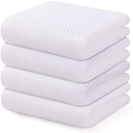 Kitinjoy 100% Cotton Waffle 4-Pack Kitchen Towels by Kitinjoy