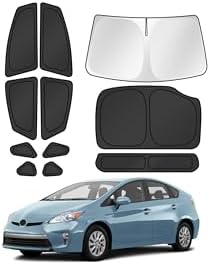 Canvcle Window Shades for 2010-2015 Toyota Prius Hatchback Accessories by Canvcle