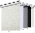 AOSKY Blackout Cordless Roller Shades, 31.5" W x 72" H, Linen Cream by AOSKY