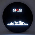 Reflective Spare Tire Cover for Jeep Wrangler 2007-18 Gladiator by Aolowewin