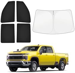 KUST Car Window Shades for Chevy Silverado 2500/3500 2020-2025 2026 Windshield by KUST