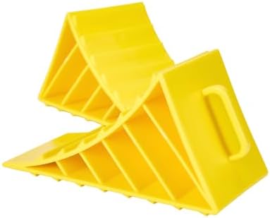 Garvee 2PCS Wheel Chocks for Trailers, Heavy Duty RV Wheel Chocks by Garvee