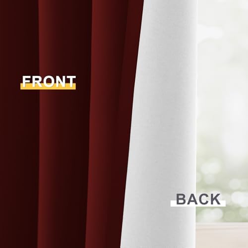 Yakamok Burgundy Red Blackout Curtains 63 Inches Long - Image 6