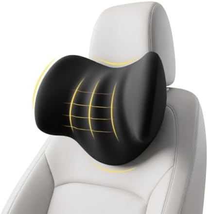 Car Headrest Pillow for Drivers: 100% Memory Foam by Prowizm