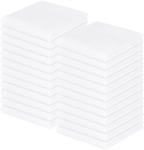 Homaxy 100% Cotton Waffle Weave Kitchen Dish Cloths 24-Pack by Homaxy