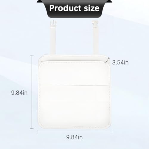 Zpana Car Seat Back Organizer, Leather Multipurpose Hanging Vehicle Backseat - Image 2