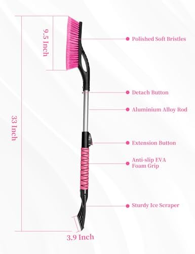 HEEYA Ice Scraper and Brush for Car, Snow Brush for Windshield - Image 6